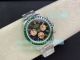 Swiss Replica Rolex Rainbow Daytona Black Dial Green Diamond Bezel Watch 40MM (6)_th.jpg